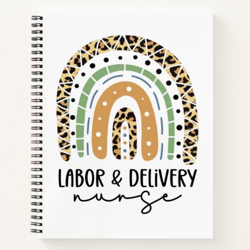 Labor and delivery nurse Rainbow L and D nurse Notebook