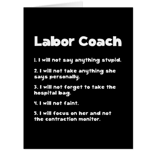 Labor Coach Cards (Front)