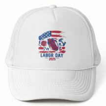 Labor Day 2025 Baseball Hat – Work Hard Play Hard