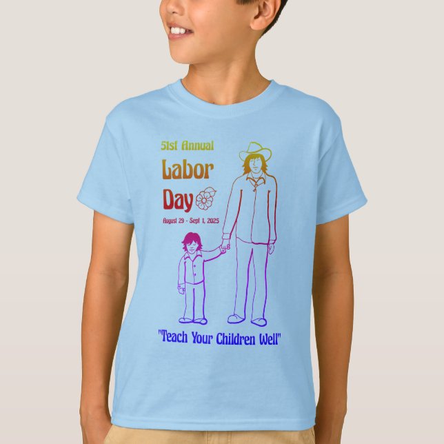 Labor Day 2025 Kid's T-Shirt (Front)