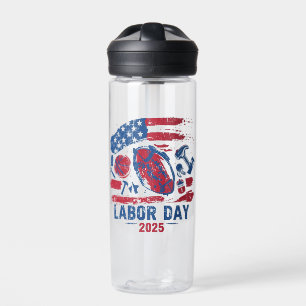 Labor Day 2025 Sports Water Bottle – Work Hard Pla