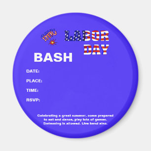 Labor Day Bang - Magnet
