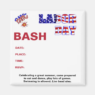 Labor Day Bang - Magnet