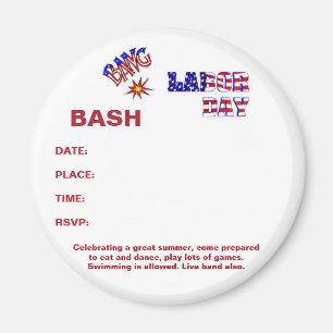 Labor Day Bang - Magnet