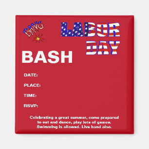 Labor Day Bang - Magnet