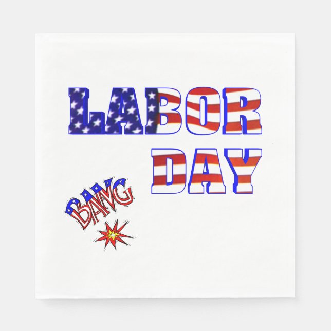 Labor Day Bang - Napkins (Front)