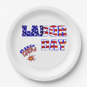 Labor Day Bang - Paper Plates