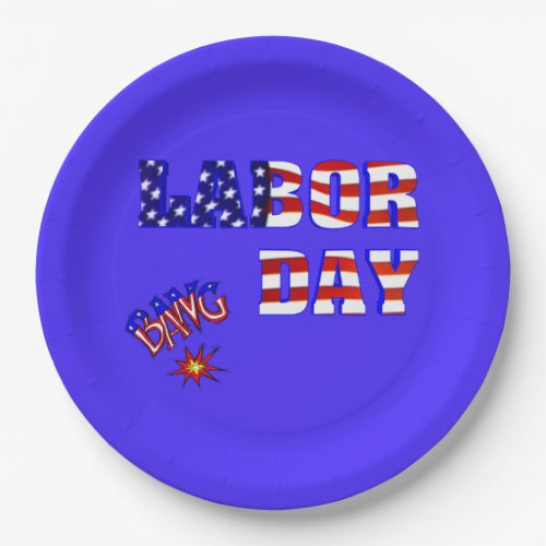 Labor Day Bang _ Paper Plates