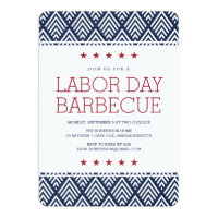 Labor Day Barbecue Party Invitation
