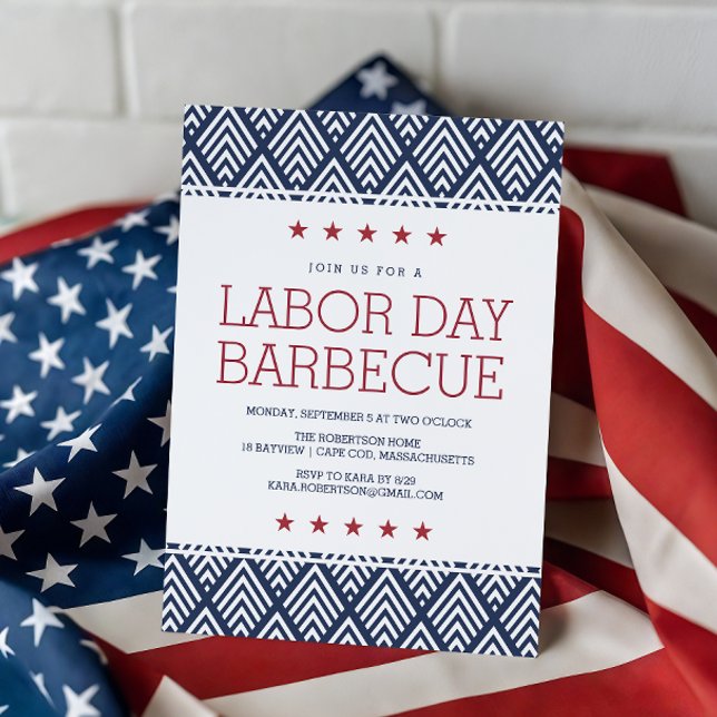 Labor Day Barbecue Party Invitation (Creator Uploaded)