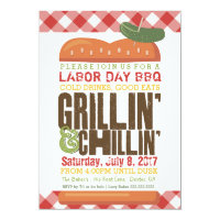 Labor Day BBQ, Backyard Barbecue, Holiday BBQ Card