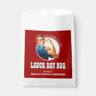 LABOR DAY BBQ Rosie Riveter Favor Bag