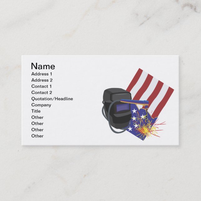 Labor Day Business Card (Front)
