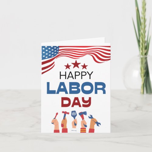 Labor Day card from Company to Worker Editable
