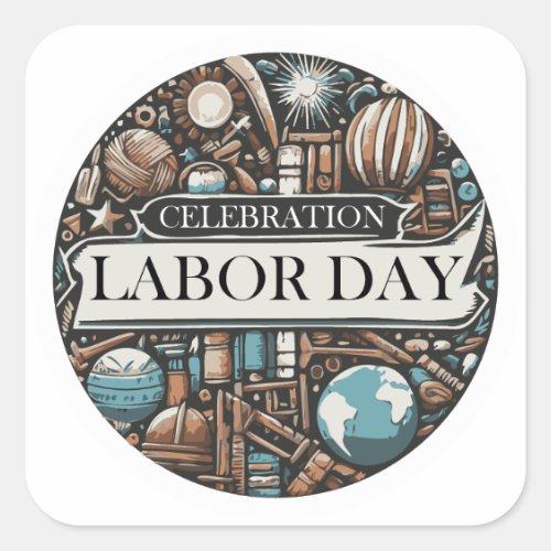Labor Day Celebration Stickers Labor Day Celebration Stickers