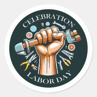 Labor Day Celebration Stickers
