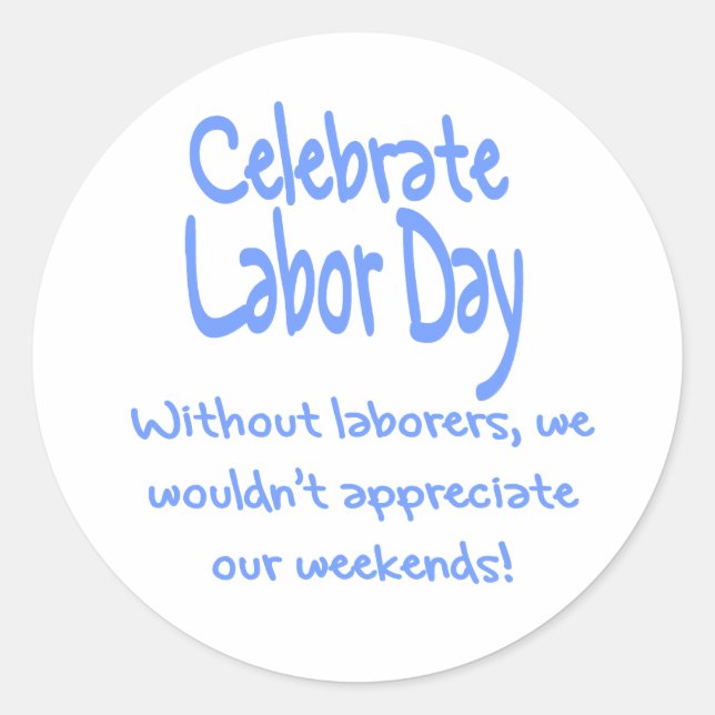 Labor Day Classic Round Sticker (Front)