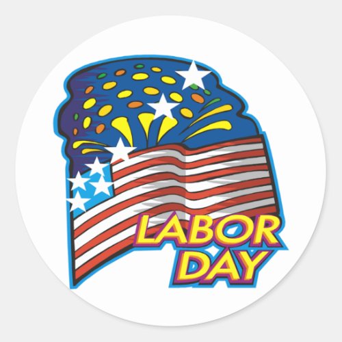 Labor Day Classic Round Sticker