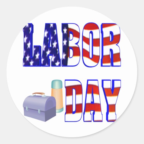 Labor Day Classic Round Sticker