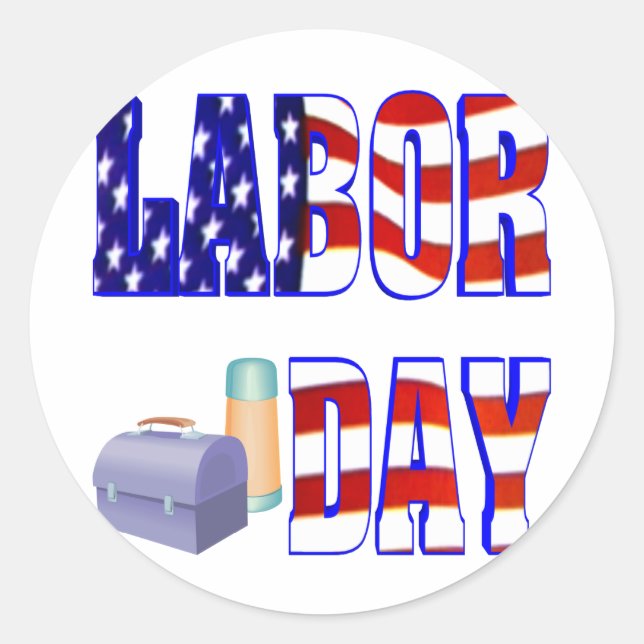 Labor Day Classic Round Sticker (Front)