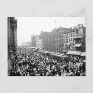 Labor Day Crowd, Buffalo, NY: 1900 Postcard