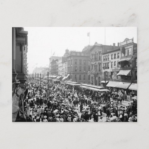 Labor Day Crowd Buffalo NY 1900 Postcard