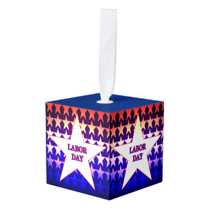 Labor Day Cube Ornament