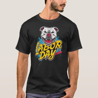 Labor Day Dog Smile face T-Shirt