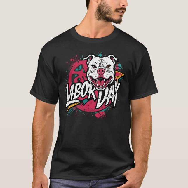 Labor Day Enjoy Bulldog T-Shirt (Front)