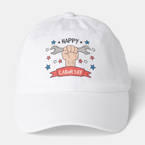 Labor Day Graphic Badge Color Design Hat