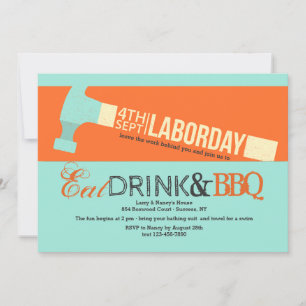 Labor Day Hammer Invitation