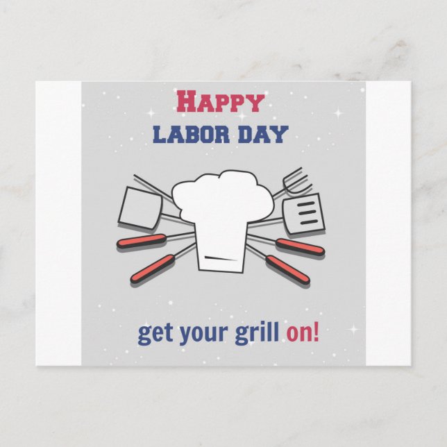 Labor Day Holiday Postcard (Front)