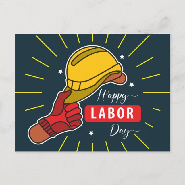 Labor Day  Holiday Postcard (Front)