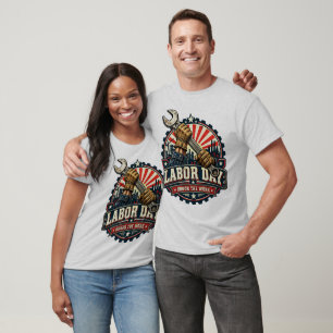 Labor Day Honor The Work - Vintage America T-Shirt