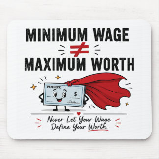 Labor Day Humor Mouse pad-Paycheck Pad