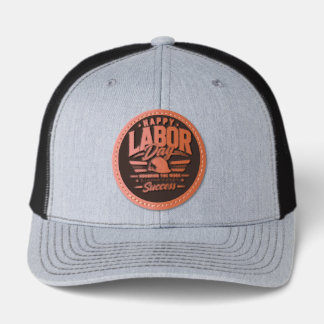 Labor day in 2026 in the world leather patch hat