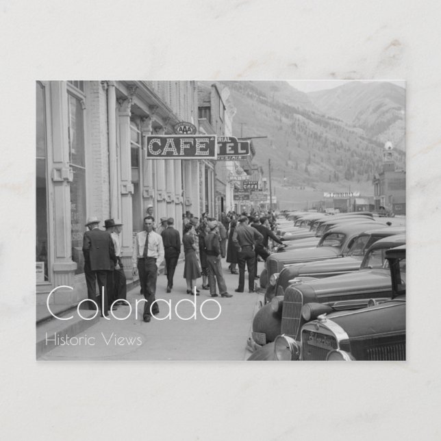Labor Day In Silverton, Colorado, 1940 Postcard (Front)