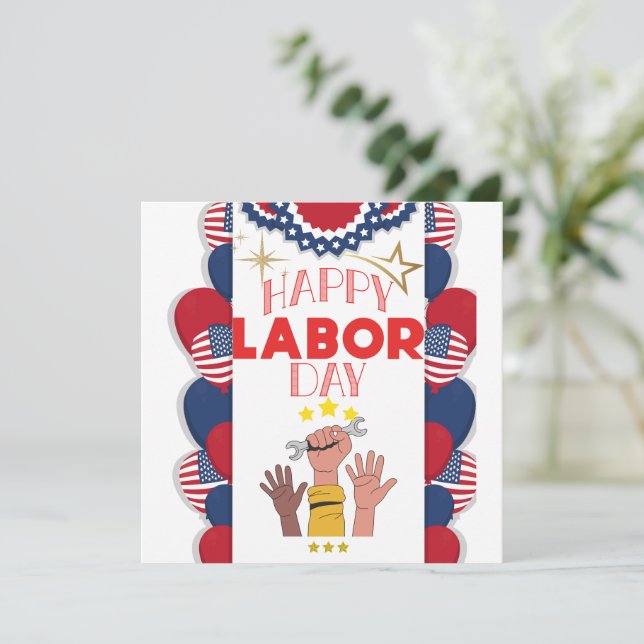 Labor day invitation (Standing Front)