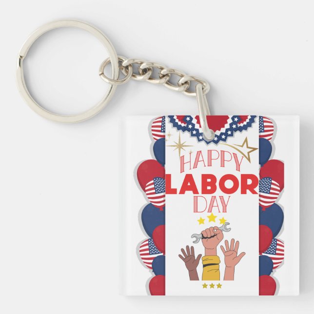 Labor day keychain (Front)