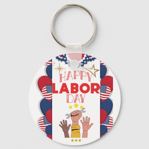 Labor day keychain