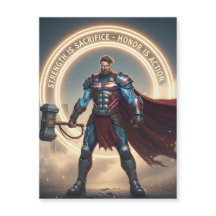 Labor Day Magnetic Card – Strength is Sacred