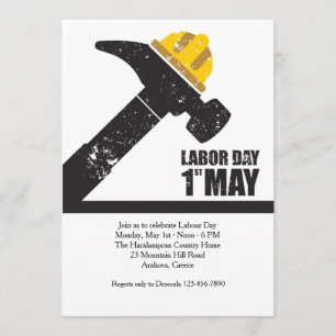 Labor Day May 1st Invitation