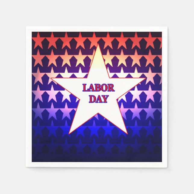 Labor Day Paper Napkins (Front)