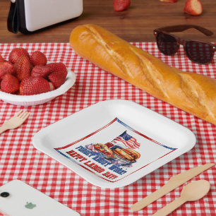 Labor day paper plates