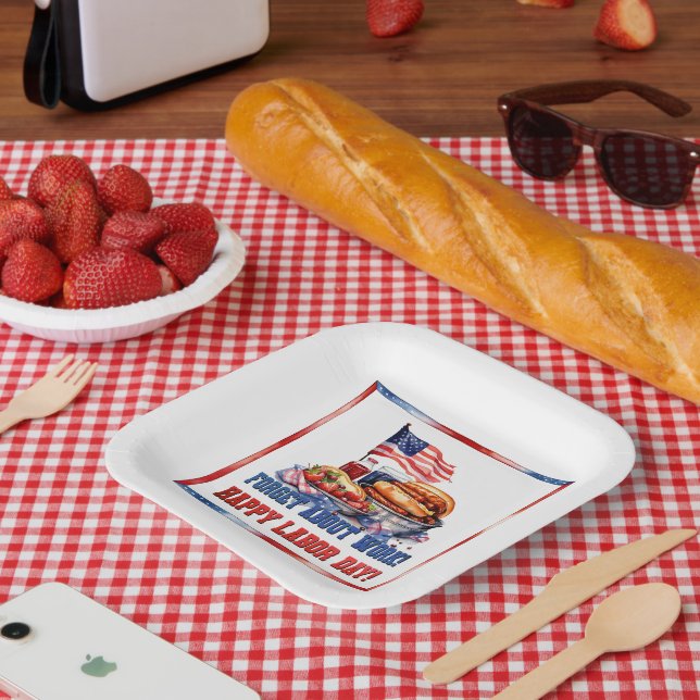 Labor day paper plates (Picnic)