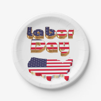 Labor Day Paper Plates