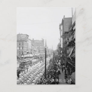 Labor Day Parade Postcard
