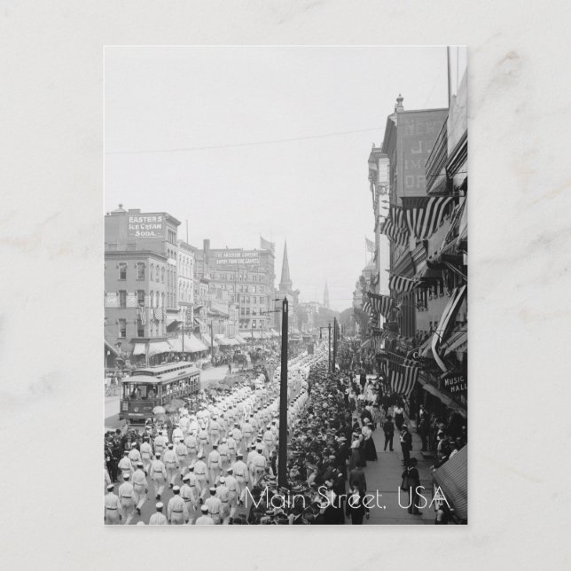 Labor Day Parade Postcard (Front)