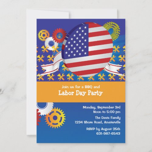 Labor Day Party Invitation