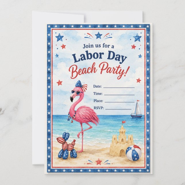 Labor Day Party Invitations (Front)
